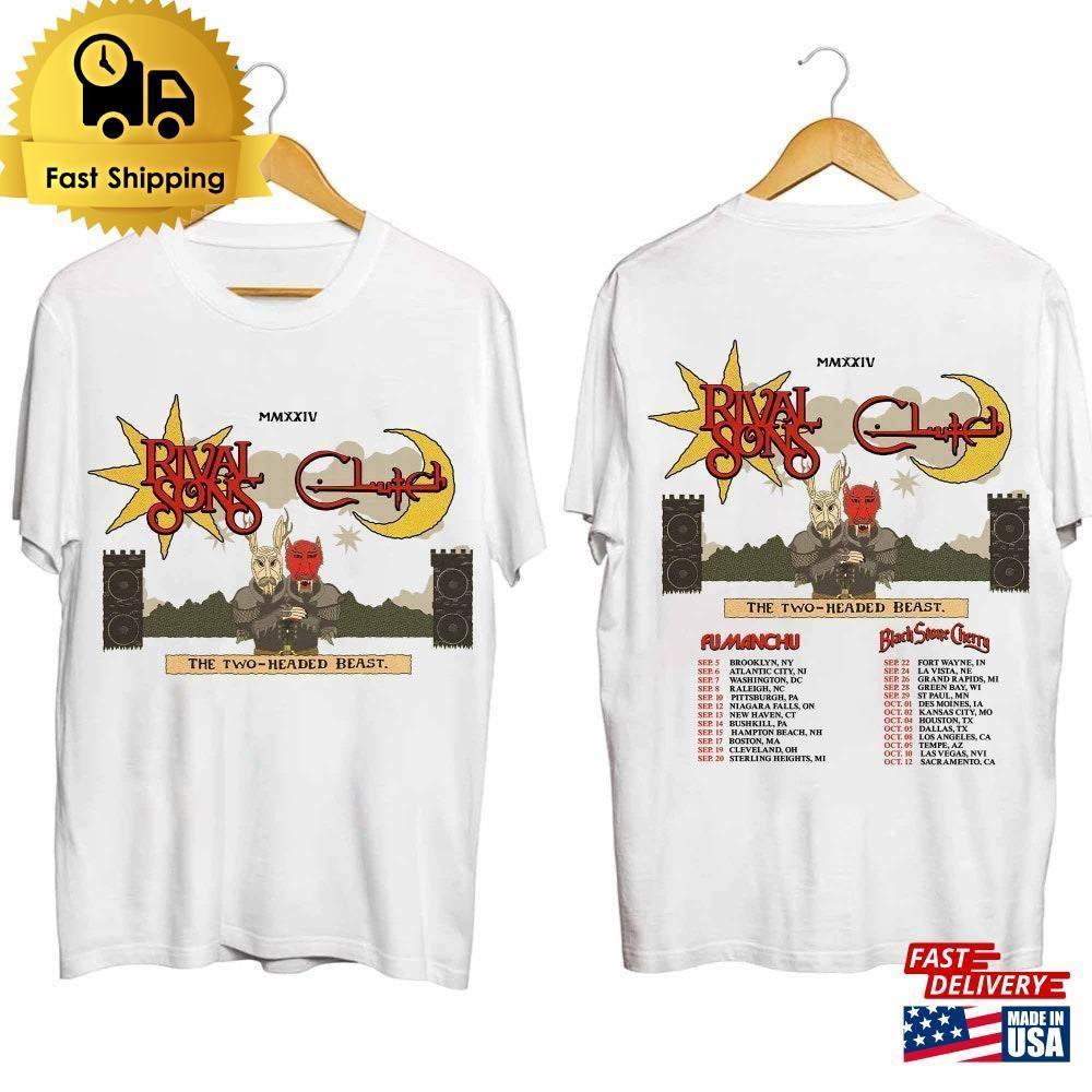 Rival Sons The Two Headed Beast Tour Shirt Band Fan Unisex 2 Sided